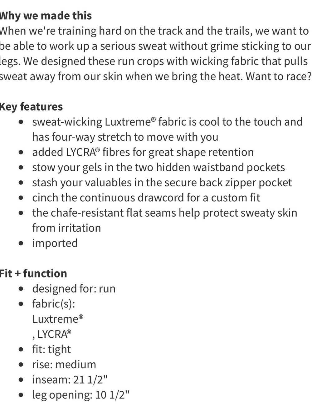 Lululemon Run: Inspire Crop II *All Luxtreme Size 4 grey - Picture 6 of 12
